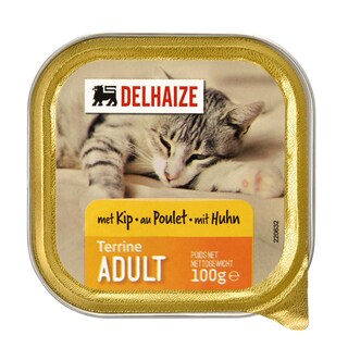 Delhaize | Aliment chat | Terrine | Adult | Volaille 