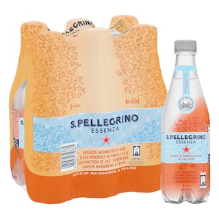San Pellegrino | Essenza | Eau aromatisée | Pétillante | Fraise | PET 