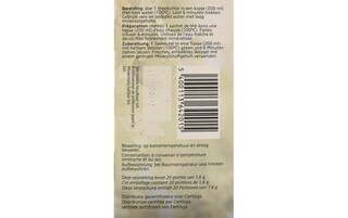 Delhaize | Bio | Tisane | Tilleul | Sachets | Bio 20 x 1,6 gr