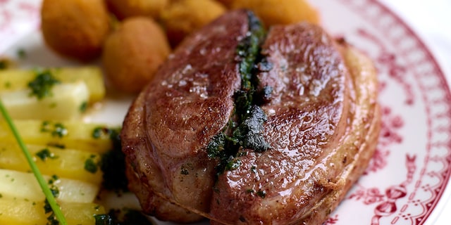 Tournedos de canard aux légumes confits