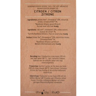 Delhaize | Thé | Vert | Citron | Sachets 