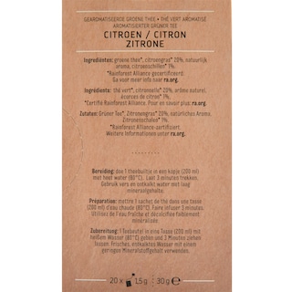 Delhaize | Thee | Groen | Citroen | Zakjes 