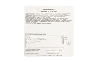 Delhaize | Saucisse de poulet | Bbq | 1000g 