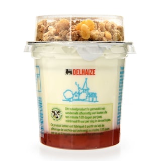 Delhaize | Yoghurt | Framboos | Granen 163 gr