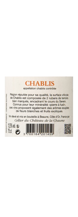France - Frankrijk | Bourgogne - Chablis | Château de la Chaume 2015 Wit 