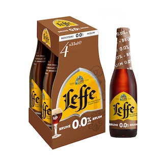 Leffe | Bière d'abbaye | Brune |Sans Alcool | 0% alc | Bouteille 
