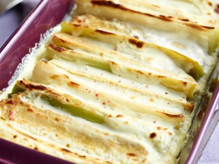 Preigratin met gerookte tempé