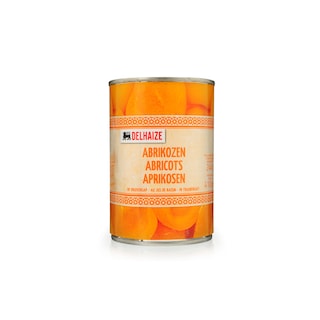 Delhaize | Abrikozen | Sap | Blik 