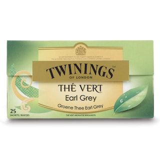 Twinings | Thé | Green | Earl grey | Sachets 25 x 1,6 gr