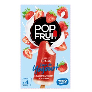 Maison de la glace | Pop'Fruit | Stick | Yaourt | Fraise 
