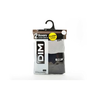 Dim | Paris | Boxer Hommes | coton stretch | noir/gris | T4 