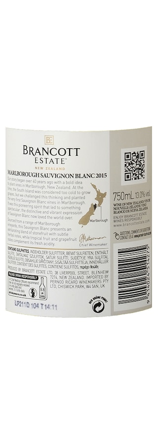 NEW ZEALAND | 75 Brancott SV 15 W 