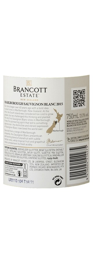 NEW ZEALAND | 75 Brancott SV 15 W 