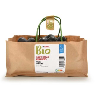 Delhaize | Bio | Druiven | Blauw | Pitloos | Bio 