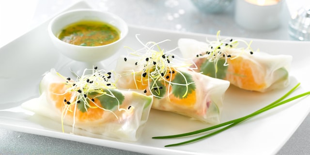 Rouleau de printemps au homard