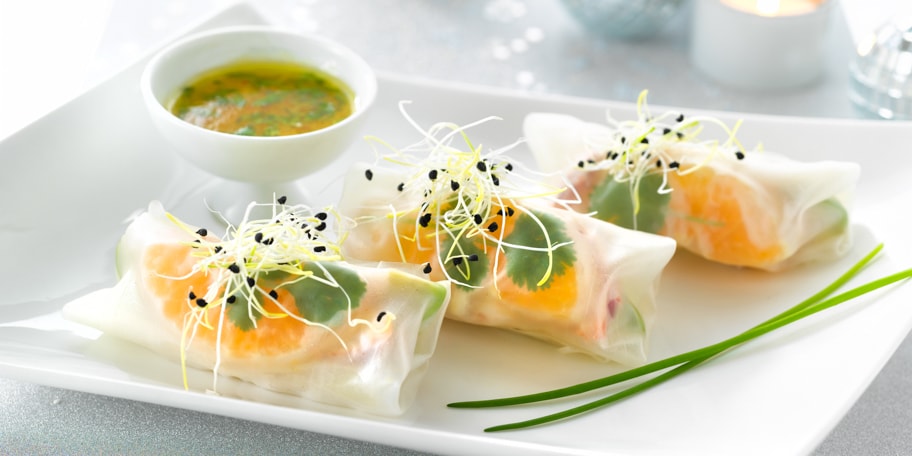 Rouleau de printemps au homard