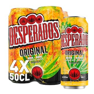 Desperados | Desperados|Bière|Tequila|5.9% ALC|4x50cl|Canette 