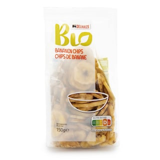 Delhaize | Bio | Chips | Banaan | Bio | Zonder gluten | Zonder lactose 