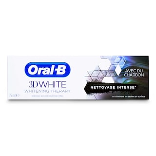 Oral-B | 3D White | Dentifrice | 3DW Charcoal | 1+1 Gratuit 