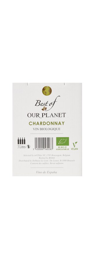 Espagne - Spanje | Valencia | Best Of Our Planet Chardonnay  Wit Bio 