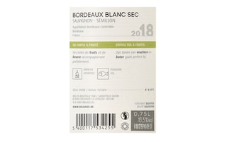 France - Frankrijk | Bordeaux - Bordeaux AC | Bordeaux Blanc Sec 2018 