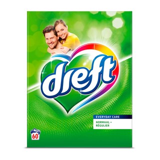 Dreft | Poudre à lessiver | Floral rose | 42+18 dosage gratuit 