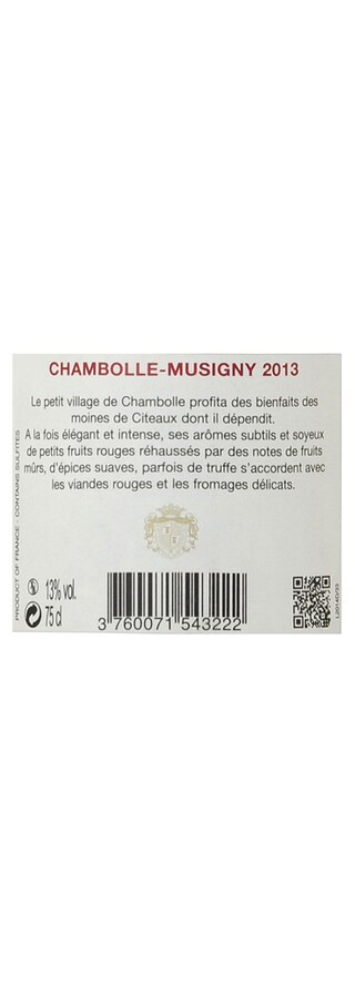 France - Frankrijk | Bourgogne - Côte de Nuits | Chambolle-Lagarric 2013 Rouge 