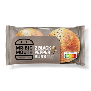 Mr.BigMouth | Pain hamburger | Blanc | Poivre noir 