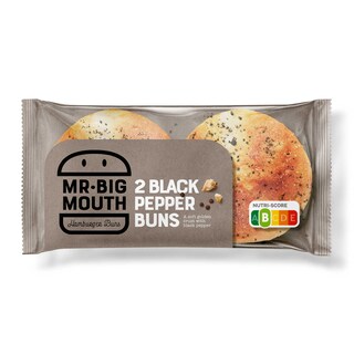 Mr.BigMouth | Pain hamburger | Blanc | Poivre noir 