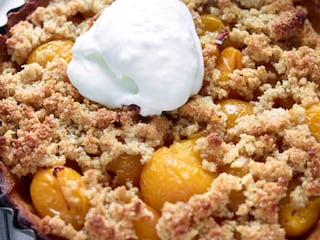 Crumble aux mirabelles et aux épices