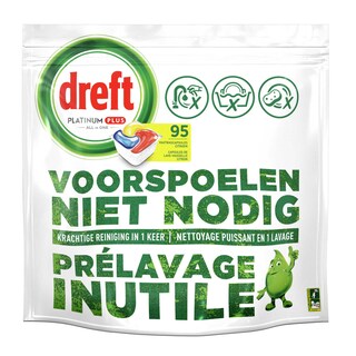 Dreft | Vaatwas Tabletten | ADW | Platinium Lemon | 95t 