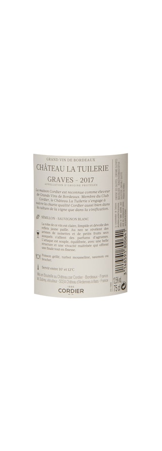 France - Frankrijk | Bordeaux - Graves | Château La Tuilerie 2017 