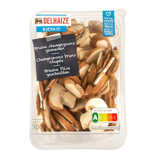 Delhaize | Champignon | Bruns | Coupé 