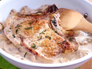 Côtes de veau aux champignons et au Marsala