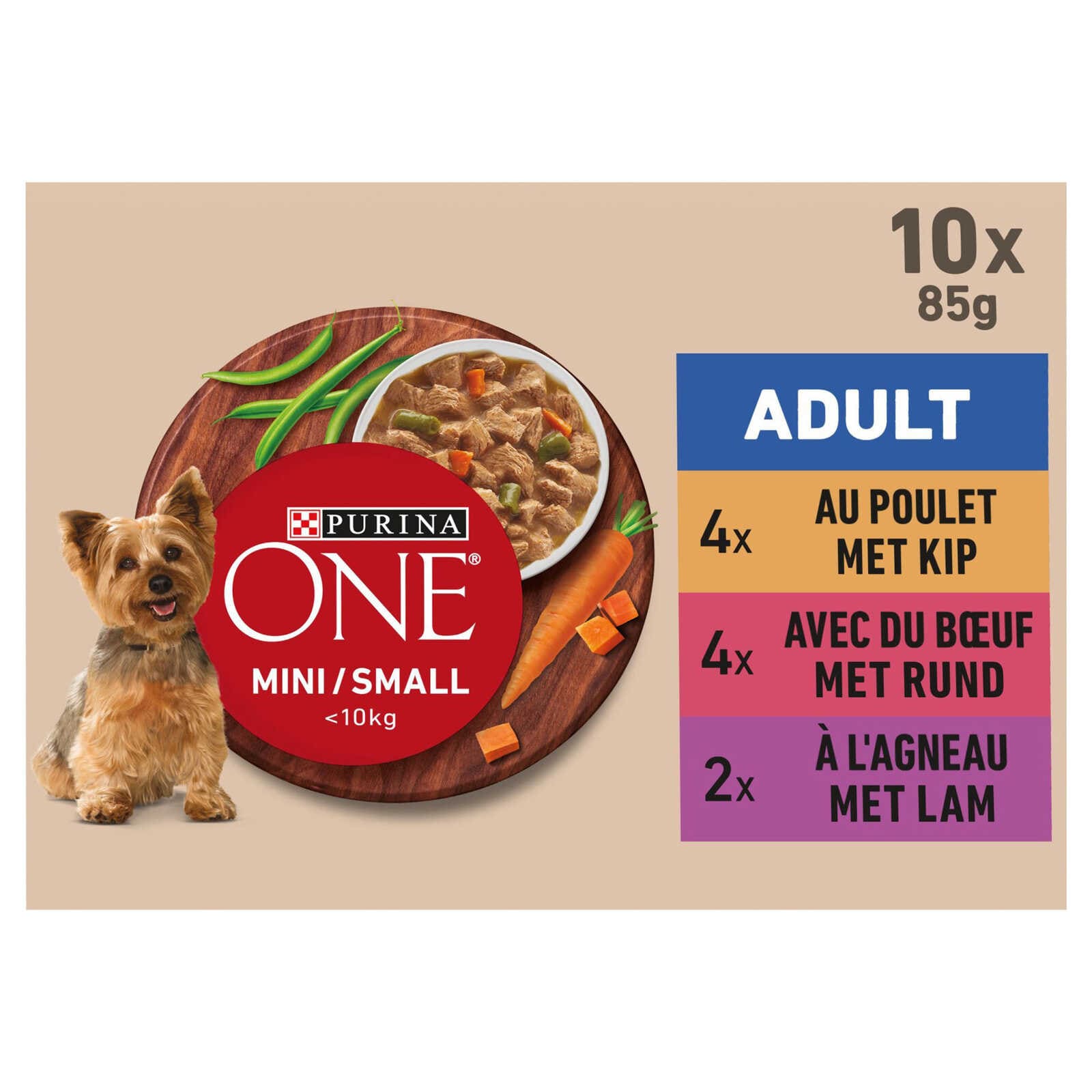 Purina ONE Hondenvoeding | Mini Adult | Saus | Vlees