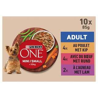 Purina ONE | Aliment Chien | Mini | Sauce | Viandes 