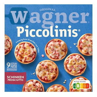 Wagner | Piccolinis | Mini pizza | Piccolinis | Prosciutto 9 x 30 gr