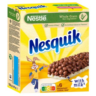 Nestlé | Nesquik | Graanrepen | Chocolade-Melk | 1+1 gratis 