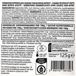 Delhaize | Filet de poulet | Sans nitrite 125 gr