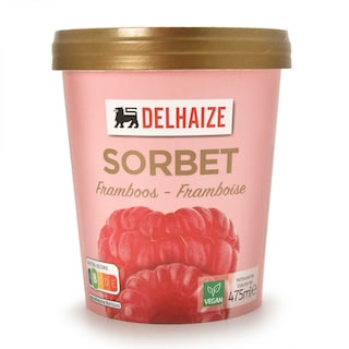 Delhaize | Sorbet | Framboos 