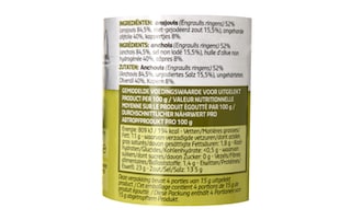 Delhaize | Ansjovis | Olijfolie | Gerolde 