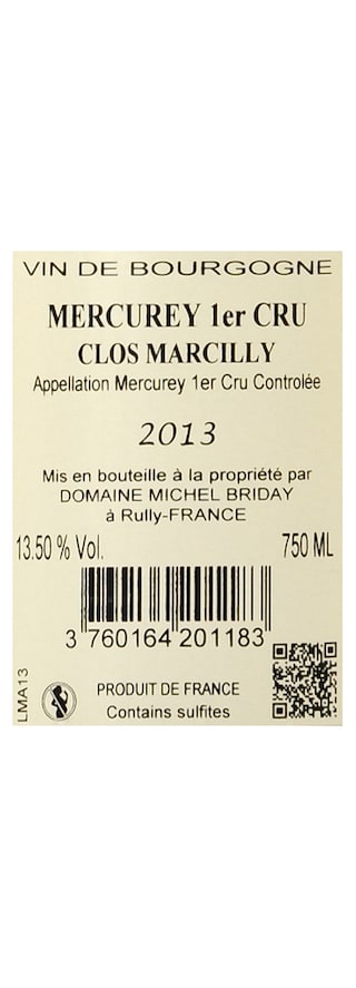 France - Frankrijk | Bourgogne - Côte Chalonnaise | Mercurey 1er Cru Briday 13 Rouge 