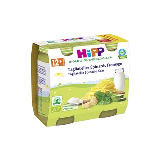 Hipp | Tagliatelles-Epinards-Fromage | Bio | 12M 2 x 250 gr