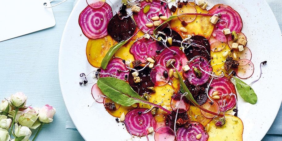 Carpaccio de betteraves et radis