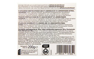 Delhaize | Plant-Based | Vegan | Tranches 200 gr