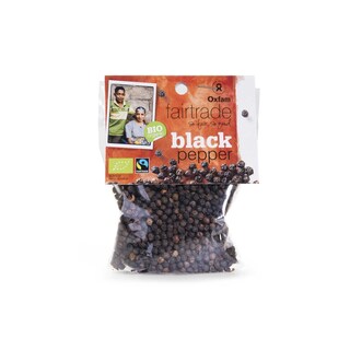 Oxfam | Poivre | Grains | Noir | Bio | Fairtrade 85 gr
