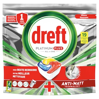 Dreft | Tablettes Lave-Vaisselle | Platinum Plus | 18T 