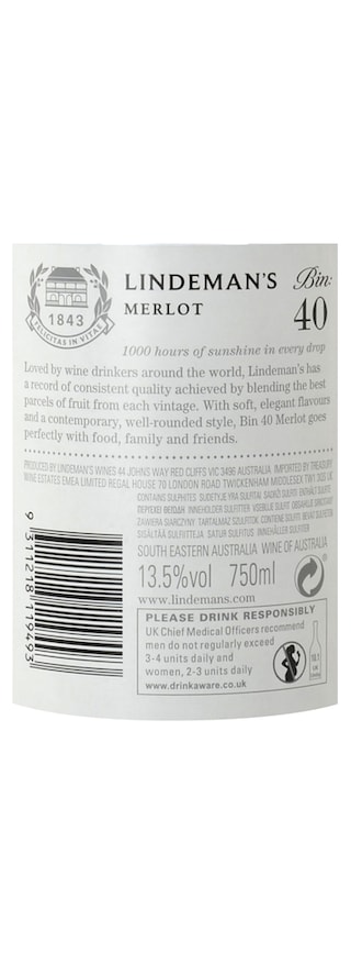 Lindeman's | Bin 40 | Merlot 