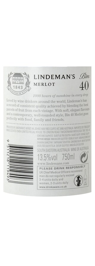 Lindeman's | Bin 40 | Merlot 75 cl
