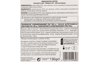 Delhaize | Prosciutto Cotto 130 gr